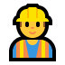 👷‍♂️ man construction worker display on Windows